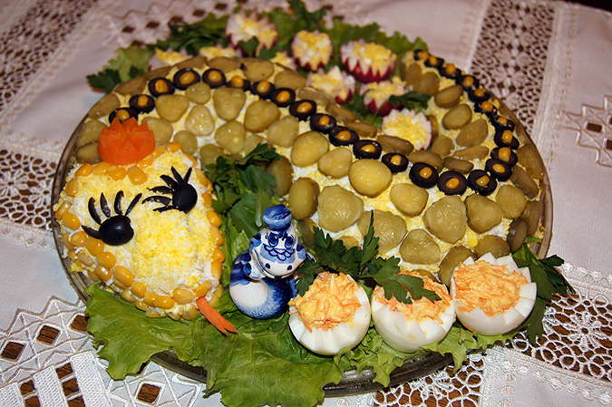 Салат Змейка, С Новым  годом 2013
